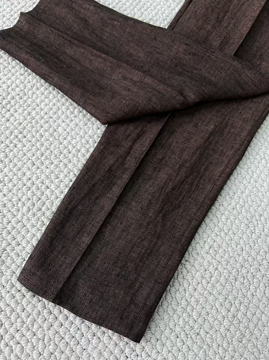 Льняные брюки Brunello Cucinelli Premium - Brown