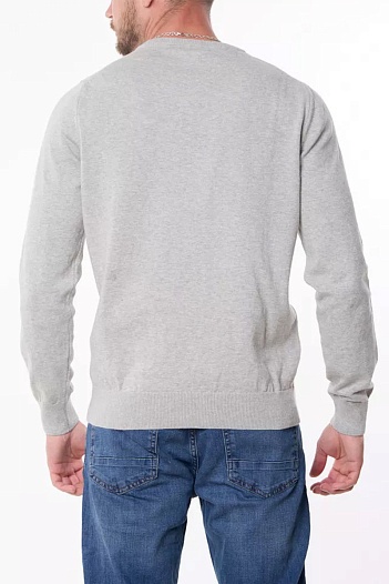 Мужской джемпер Tommy Hilfiger logo-embroidered - Grey   