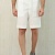 Льняные шорты белого цвета Zegna premium