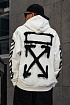 Мужское белое худи Off-White Spray Marker