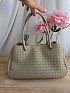 Кожаная сумка Bottega Veneta Basket 30x20 см - Beige