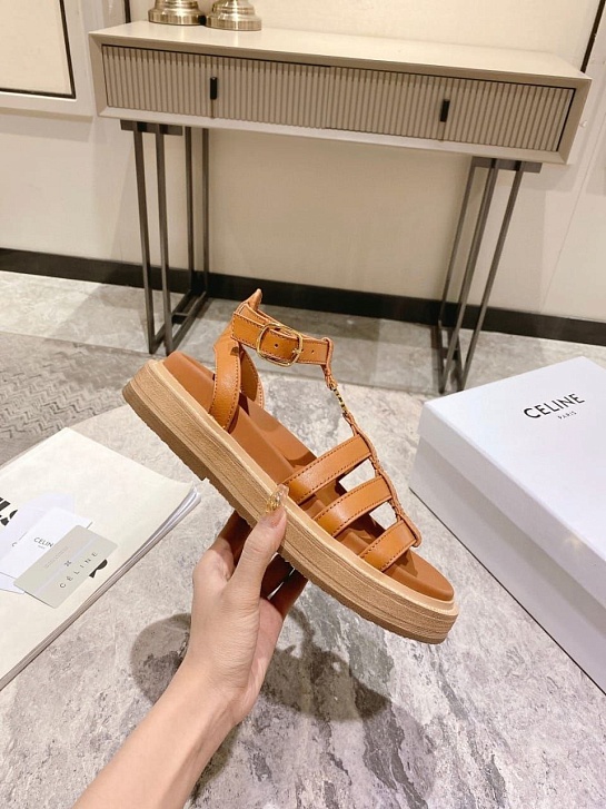 Женские сандалии Celine Premium - Brown