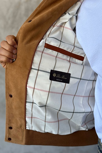 Мужская бежевая куртка Loro Piana Premium   