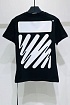 Оверсайз футболка Off-White Wave Diag print - Black