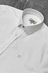 Мужская белая рубашка Hermes H embroidered
