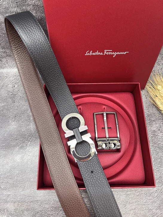 Кожаный ремень Salvatore Ferragamo premium