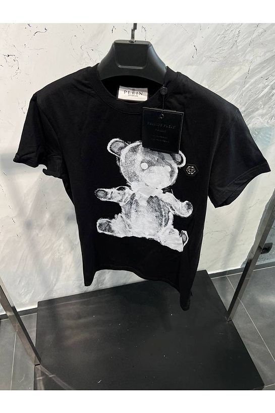 Чёрная футболка Philipp Plein X-Ray Teddy Bear
