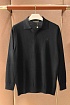 Поло с длинным рукавом Loro Piana premium - Black