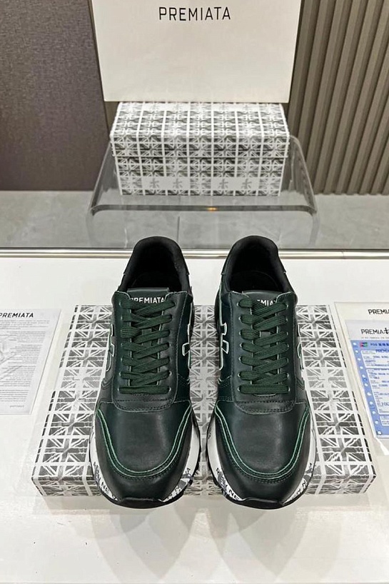 Кожаные кроссовки Premiata Mick - Green