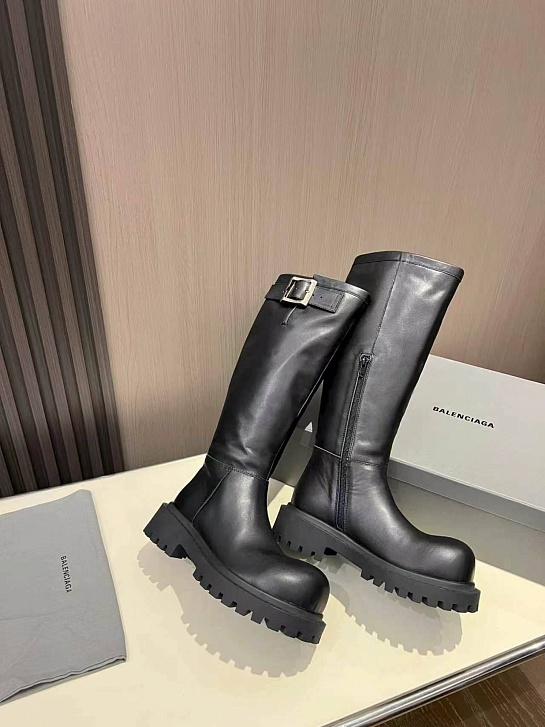 Женские кожаные сапоги Balenciaga premium