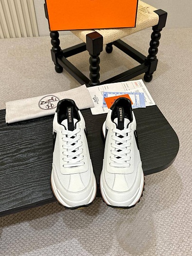 Мужские комбинированные кроссовки Hermes   