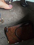Кожаная сумка Etro с узором пейсли 30x26 см