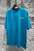 Синяя оверсайз футболка Balenciaga