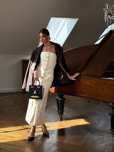 Женское платье белого цвета Schiaparelli   