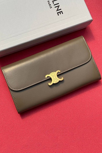 Портмоне Celine Tromphe Premium 19x10x3 см - Brown   