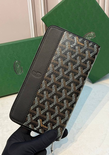 Кожаное портмоне Goyard Matignon GM premium 20x11x2.3 см   