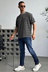 Тёмно-серая оверсайз футболка Balenciaga