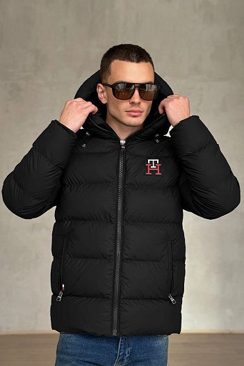 Мужская куртка Tommy Hilfiger logo-patch - Black   