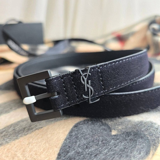 Замшевый ремень Yves Saint Laurent
