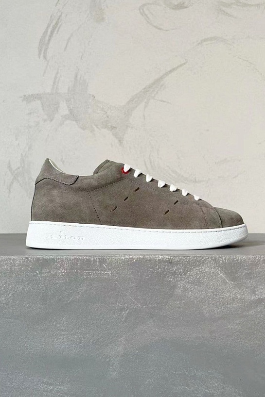 Замшевые кроссовки Kiton - Beige