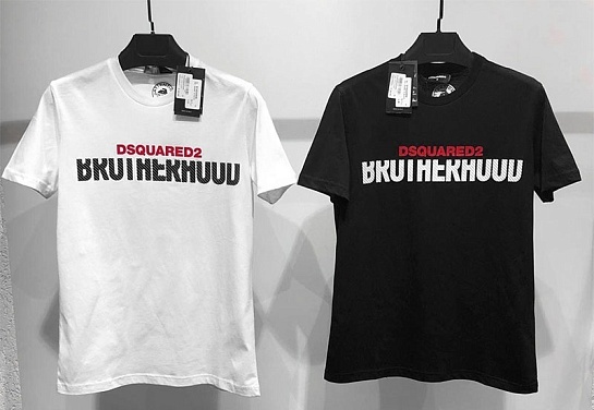 Мужская футболка Dsquared2 "Brotherhood" - Black
