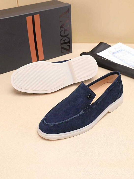 Мужские замшевые лоферы Ermenegildo Zegna