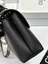 Женская сумка Celine Victorire Medium Premium 21x12x7 см - Black / Silver