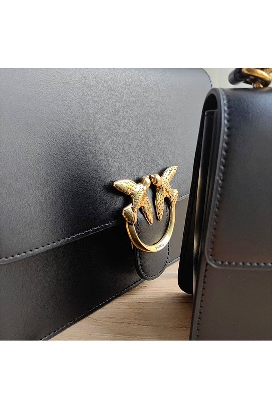 Кожаная сумка Love 25x18 см - Black (2 расцветки)