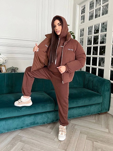 Женский костюм тройка MIU MIU Premium   