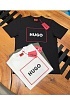 Мужская футболка Hugo Boss белого цвета