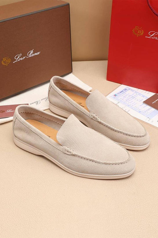 Мужские лоферы Loro Piana Summer Walk - Beige