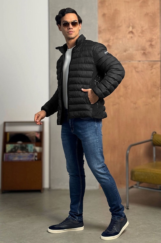 Мужская куртка Calvin Klein side-logo - Black