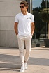 Мужское белое поло Dsquared2 ICON black-logo