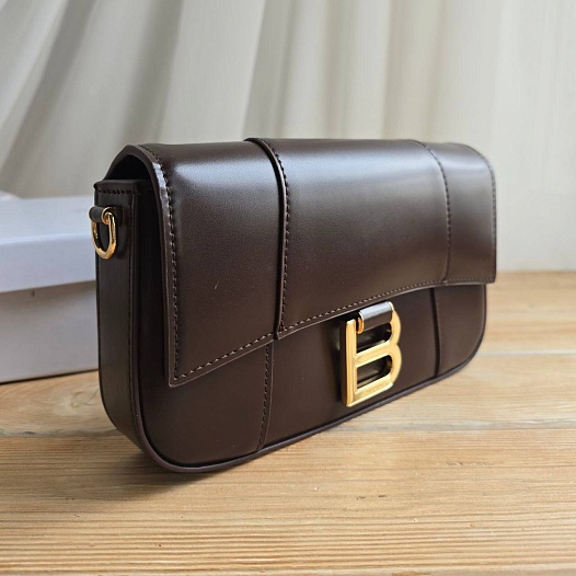 Кожаная сумка Balenciaga Hourglass 22x13 см   