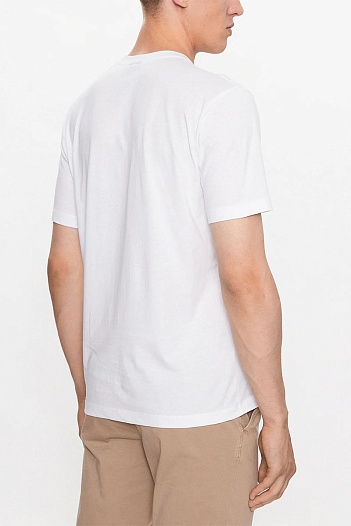 Футболка белого цвета Paul & Shark logo-print   