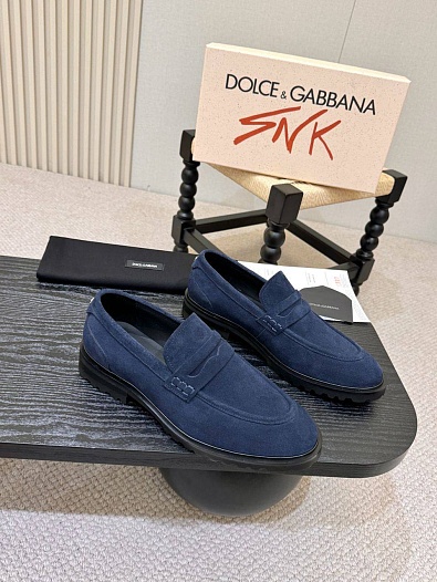 Мужские замшевые лоферы Dolce & Gabbana   
