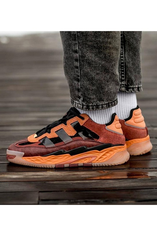 Кроссовки Adidas Niteball - Black / Orange