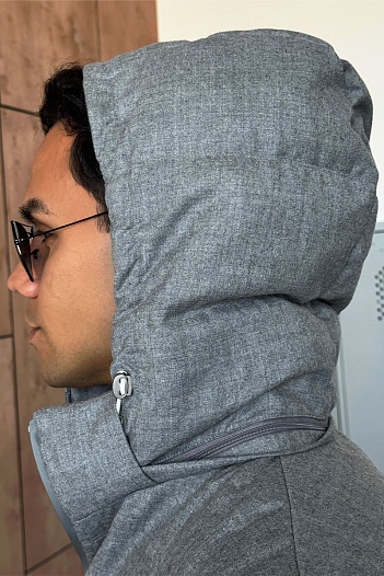 Мужской пуховик Brunello Cucinelli Premium - Grey   