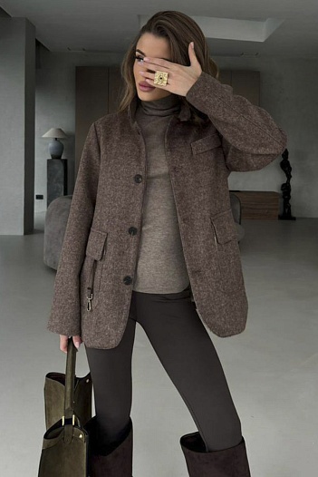 Женское пальто Loro Piana premium - Brown   