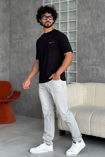 Мужская чёрная футболка Zilli   