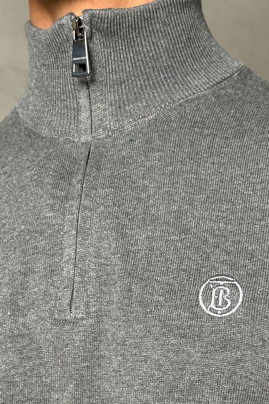 Мужской джемпер Burberry quarter-zip - Grey