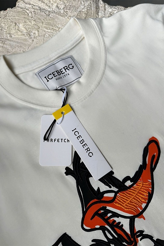 Мужская белая футболка Iceberg x Looney Tunes