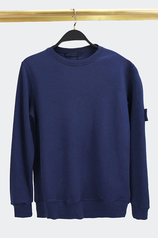 Свитшот тёмно-синего цвета Stone Island compass-patch