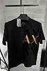 Мужская чёрная футболка Armani Exchange
