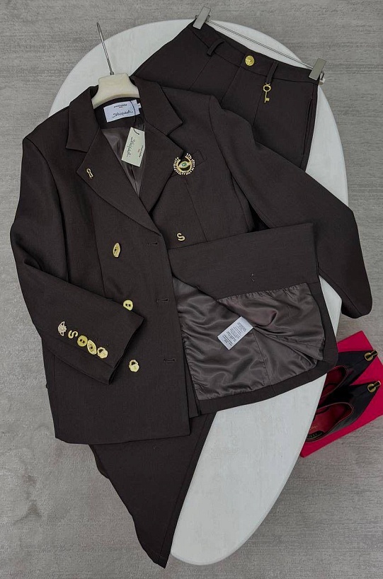 Женский костюм Schiaparelli premium - Brown