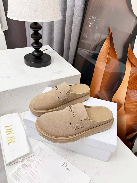 Женские замшевые мюли Dior Boy