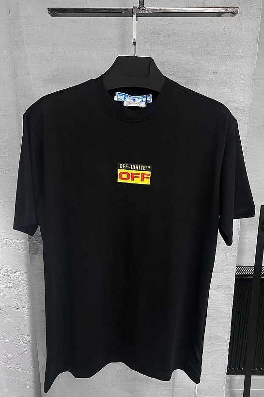 Чёрная оверсайз футболка Off-White Lvr Exclusive Arrow