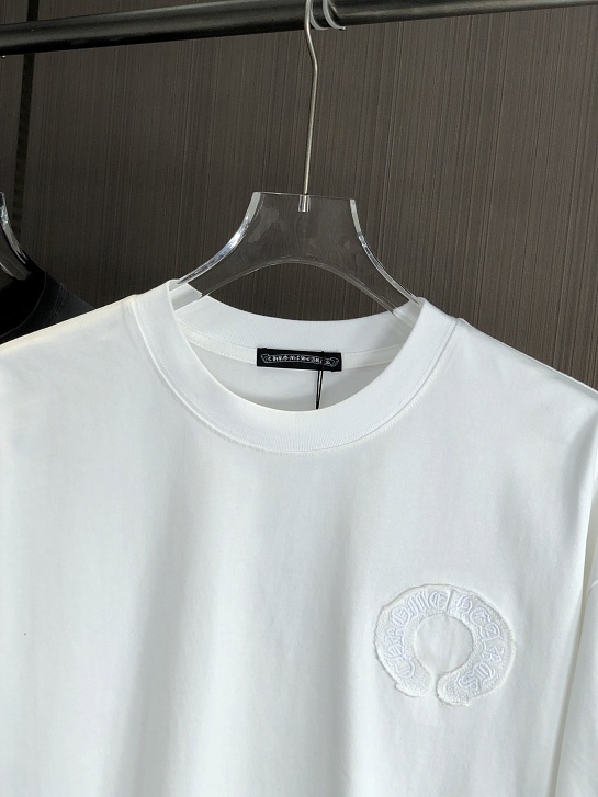 Белая оверсайз футболка Chrome Hearts Premium