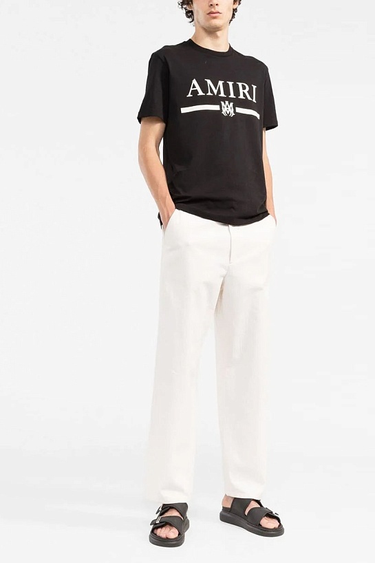 Чёрная мужская футболка Amiri MA bar