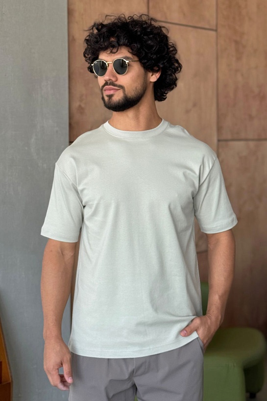 Мужская бежевая футболка Y-3 Yohji Yamamoto